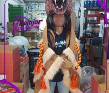 maskot kepala singa