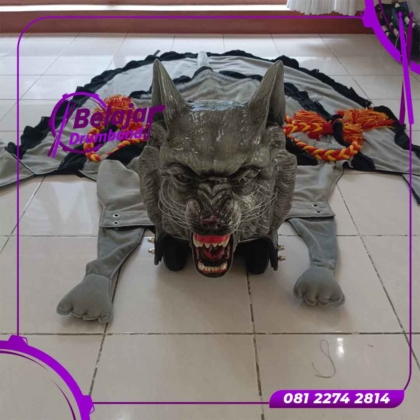 Maskot Kepala Serigala