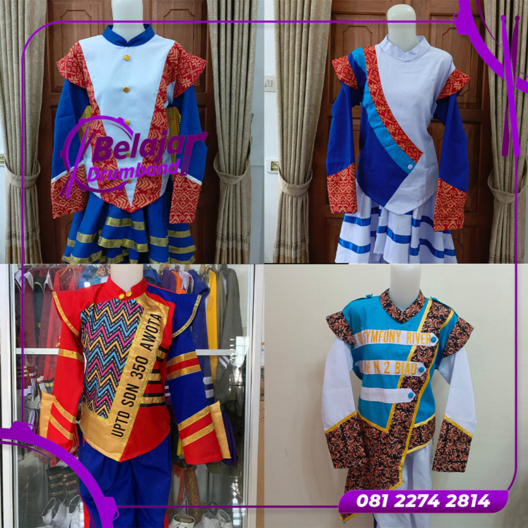 Baju Drumband Motif Batik Perpaduan Tradisi dan Modernitas