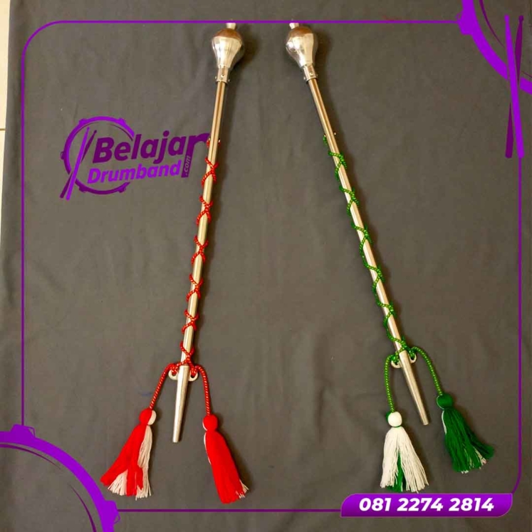 Tongkat Mayoret Stainless Custom untuk Drumband - Cara Belajar Drumband ...