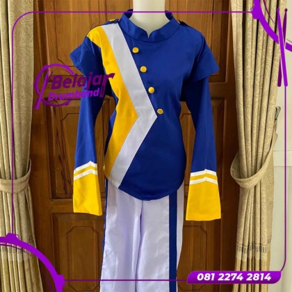 Seragam Pasukan Laki Laki Warna Biru Kuning Dan Putih
