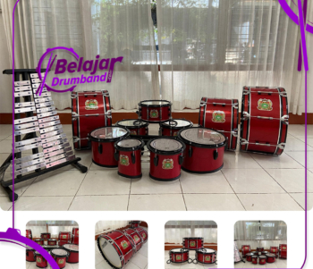 Alat Drumband HTS Warna Merah