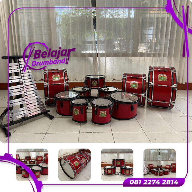 Alat Drumband HTS Warna Merah