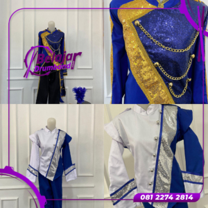 Baju Drumband Hiasan Payet Berkilau untuk Penampilan Maksimal