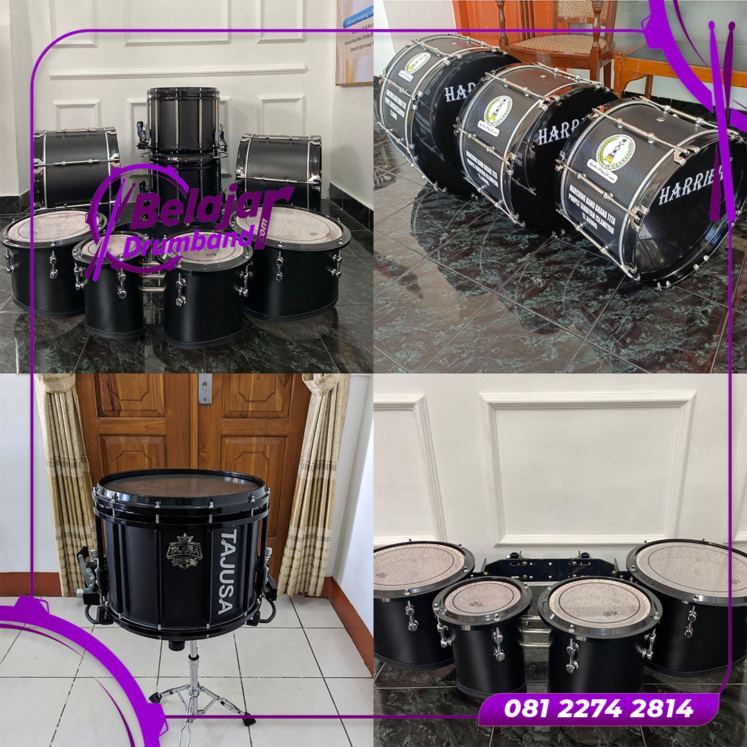 Drumband HTS Hitam Custom Jumlah Alat dan Warna