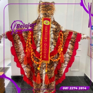 Maskot Kepala Harimau Custom Warna