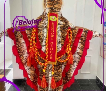 Maskot Kepala Harimau Custom Warna