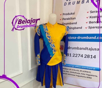 Baju Drumband Motif Mega Mendung Seragam Desain Custom