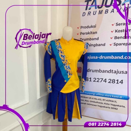 Baju Drumband Motif Mega Mendung Seragam Desain Custom