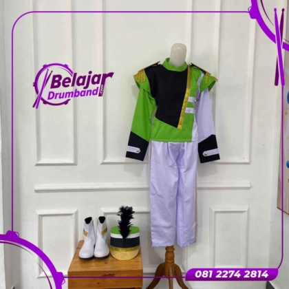 Baju Drumband TK Putra Warna Hijau