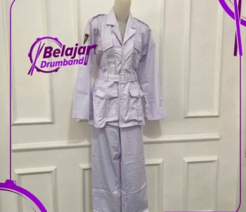 Baju Paskibra Putih Dengan Logo