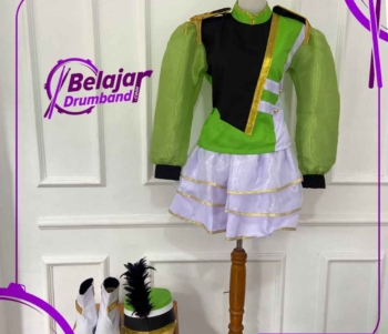 Baju Drumband TK Putri Warna Hijau