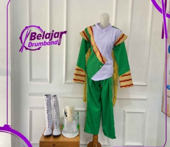 Seragam Hijau Kombinasi Batik