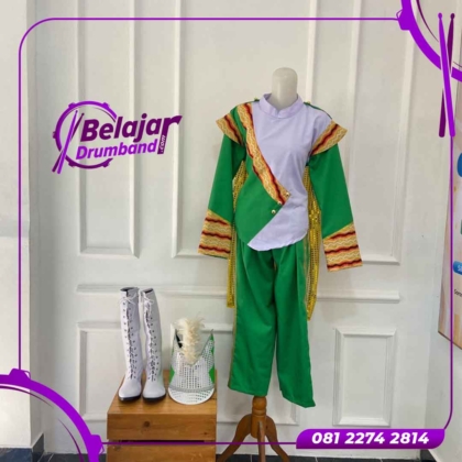 Seragam Hijau Kombinasi Batik