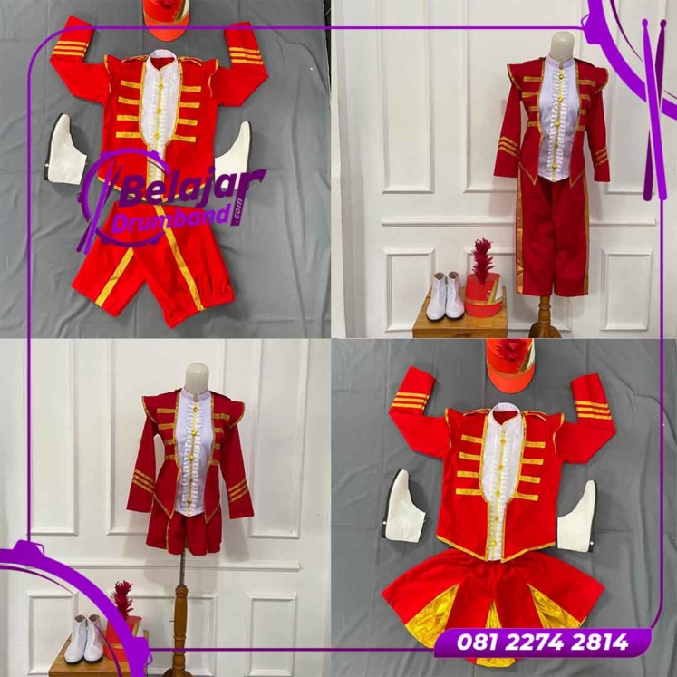 Baju Drumband Warna Merah