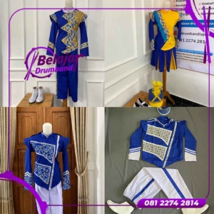 Model Baju Drumband Motif Mega Mendung