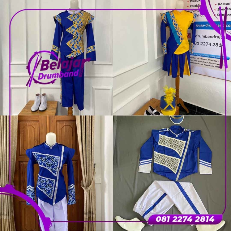 Model Baju Drumband Motif Mega Mendung
