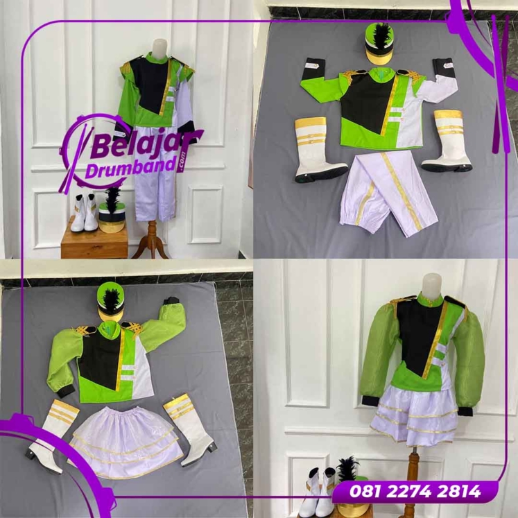Paket Baju Drumband TK Hijau dari Belajar Drumband